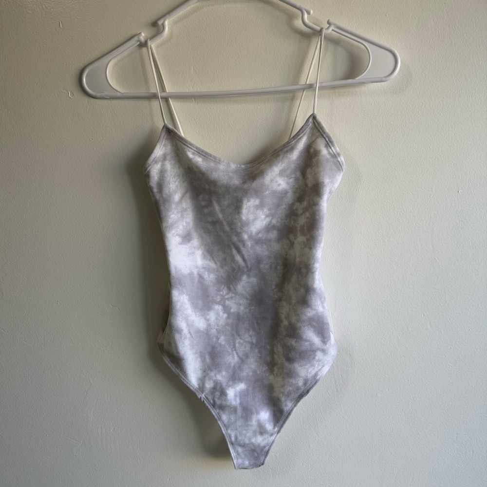 NWOT Abercrombie and Fitch Soft and Sexy Grey Bodysuit
